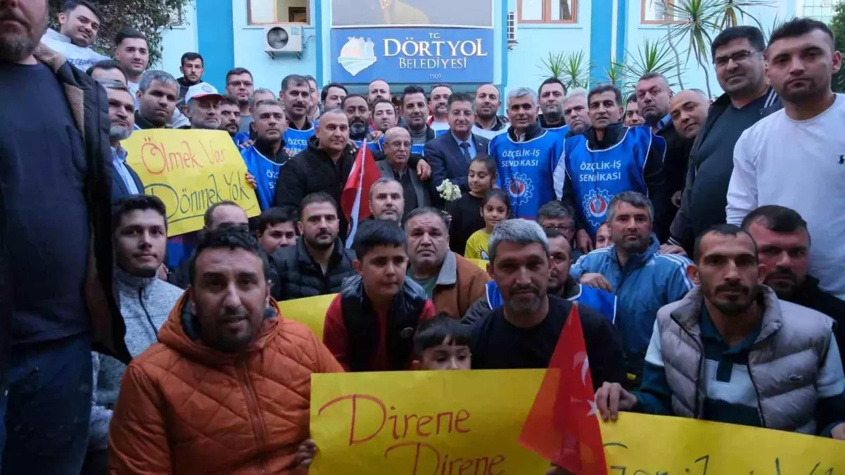Dörtyol Belediye Başkanı'ndan Yolbulan Metal İşçilerine Destek
