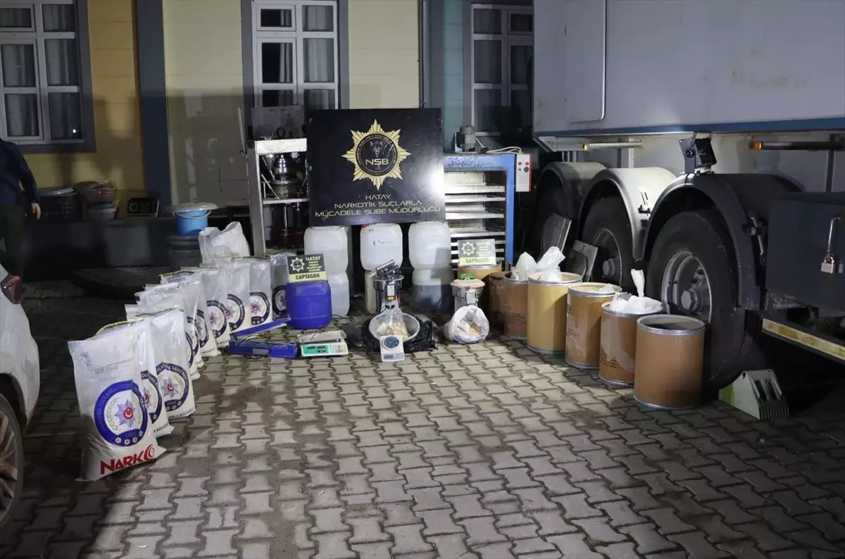 Hatay'da Uyuşturucu İmalathanesine Operasyon